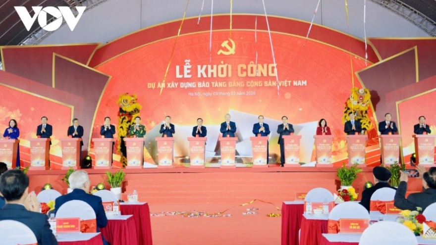Party chief attends groundbreaking of Communist Party of Vietnam Museum project